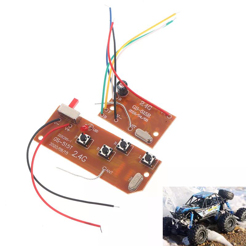2. 4G 4CH 27MHz RC Remote Control Circuit Pcb Transmitter Receiver Board With Antenna Radio for RC Car Truck
