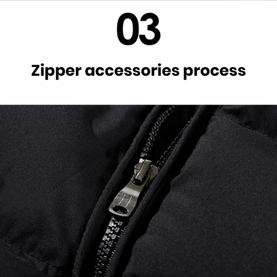 Männer Herbst Winter Einfarbig Weste Mantel Stehkragen Ärmellose Wasser-Beständig Außen Zipper Knopfleiste Puffer Weste