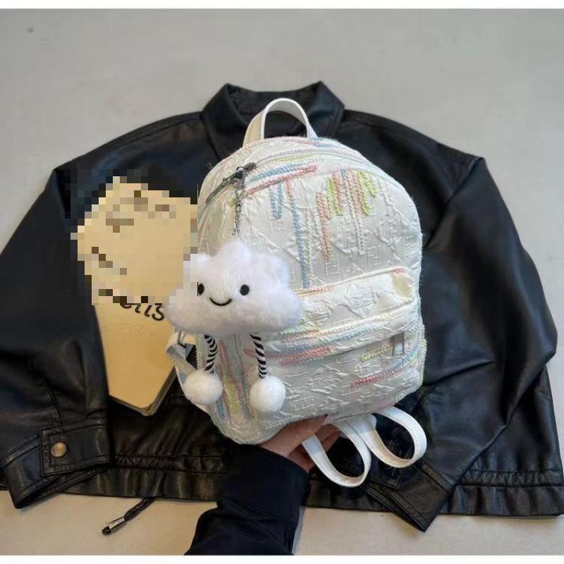 Adorable Mini Backpack for College Women's Spring Outings - Soft Girl Shoulder Bag