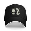 Spring 7th Birthday I Was 6 Now Im 7 Six Seven 6 7 Meme Baseball Cap Tennis Skate Y2k Print Sun Hip Hop Hats Men Baseball Caps