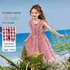 ASK JUNIOR Girls' Plaid Maxi Dress