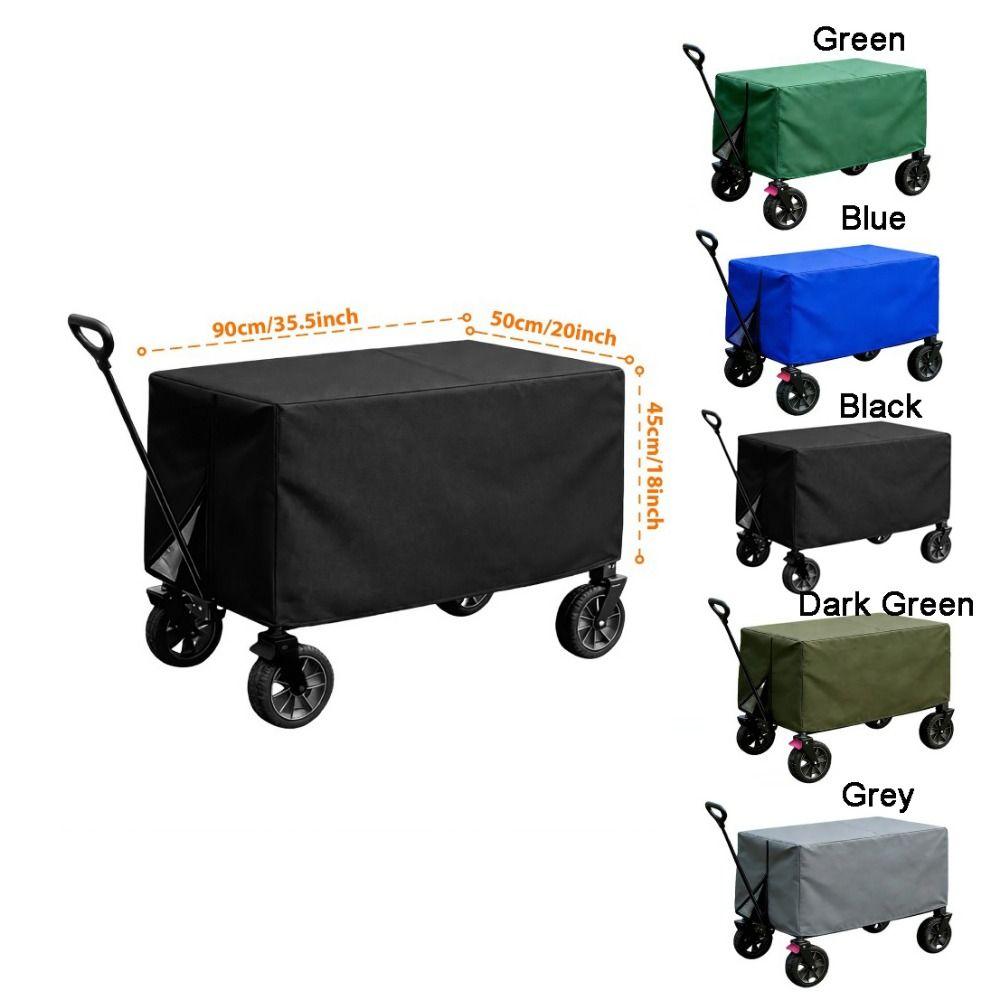 Rectangle Wagon Protective Cover Oxford Cloth Folding Cart Cover Durable Trolley Cover Fishing
