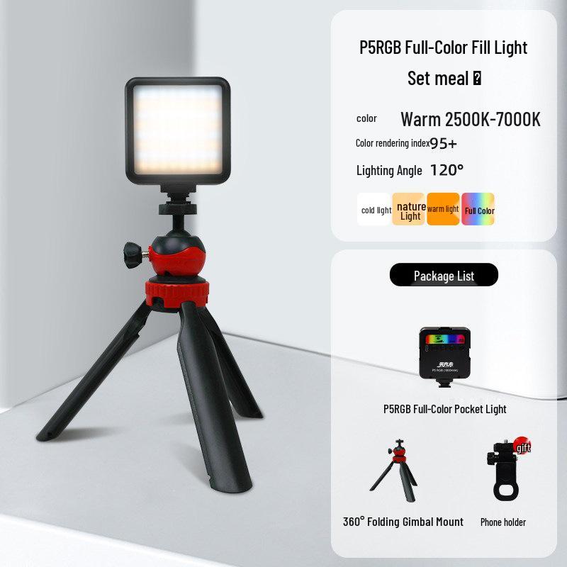 Yingkexi Mini RGB DSLR Camera Fill Light for Photography & Live Streaming