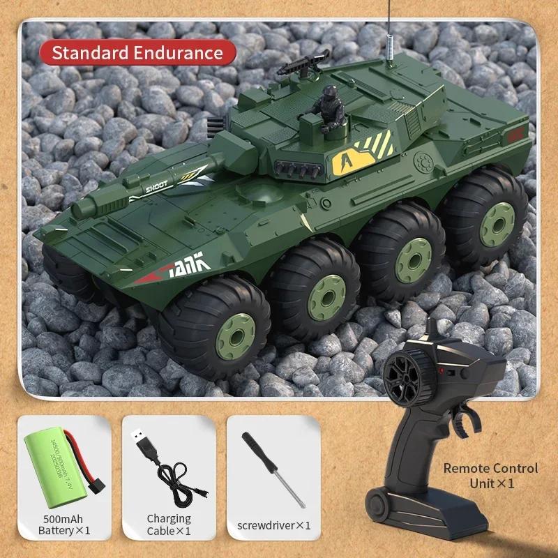 1/32 Amphibious Rc Car Remote Control Tank Armored Vehicle Large Remote Control Vehicle Children's Gift Wireless Model Toy Gift
