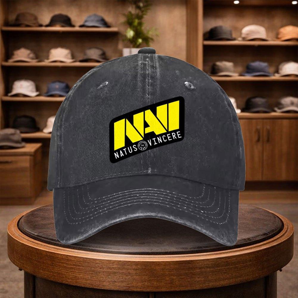 A Natus Vincere Printed Baseball Cap a Casual Duckbill Hat Stylish And Adjustable for Outdoor Use Suitable for Travel And Bea
