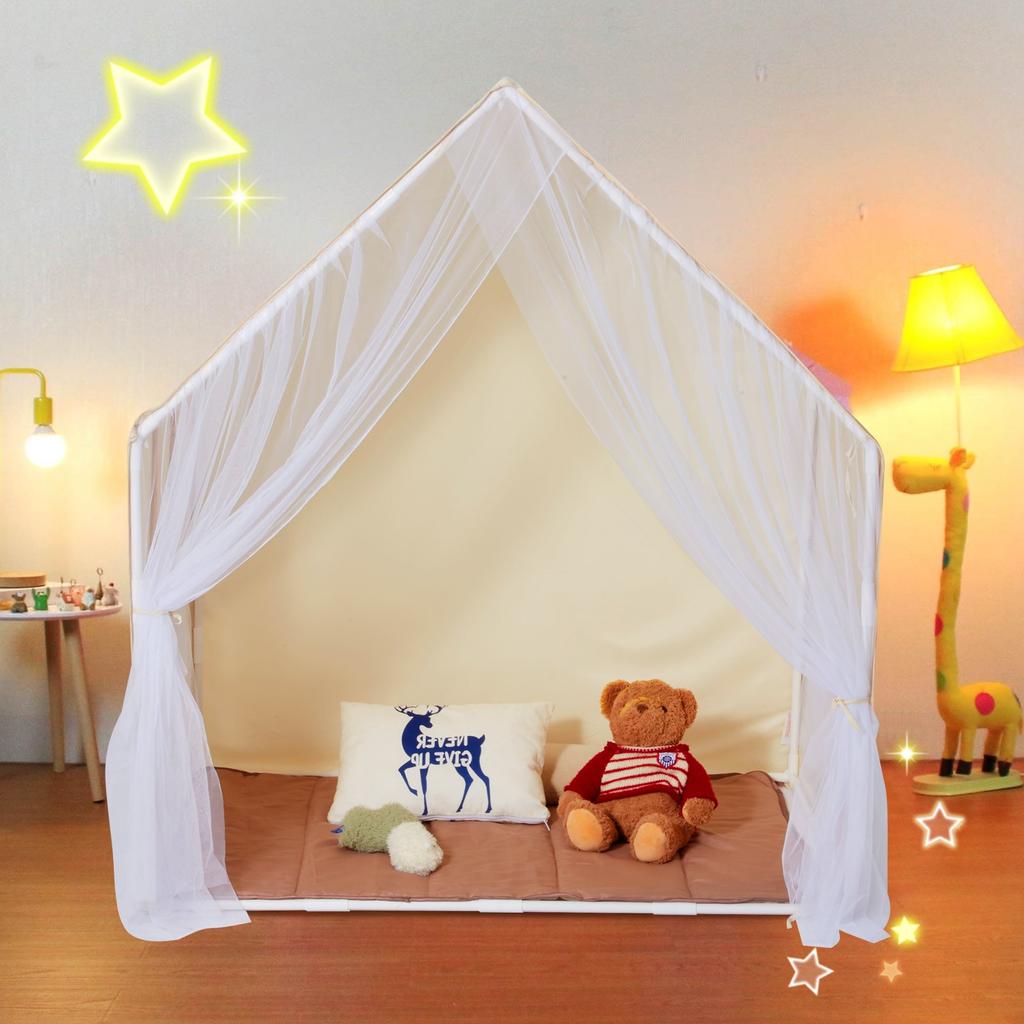 VEVOR Kids Play Tent, Kids Tent for Kids 1-5 Years Old, Toddler Tent with Mat and Tent Lamp, Tent for Kids with Windows for Indoor and Outdoor