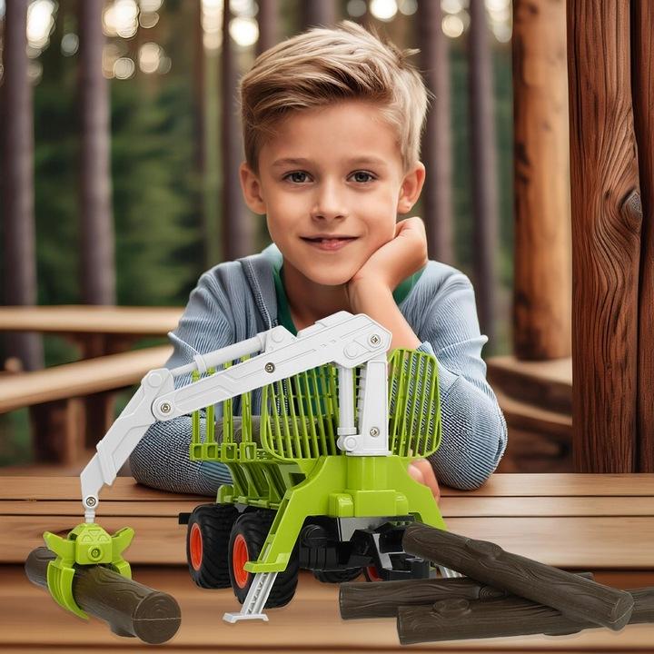 Duży Traktor Z Przyczepą Ciągnik Zdalnie Sterowany Pilot R/C Na Akumulator