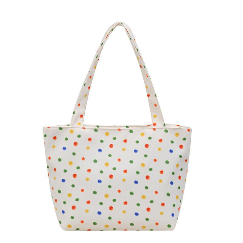 Stylish White Tote Bag For Women With Large Capacity Perfect For Casual Shopping And Commuting