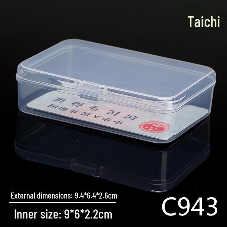 Rectangular Transparent Plastic Storage Box for Accessories and Screws