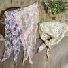 Triangle Scarf Silk Scarf High-end New Versatile Neck Protector Decorative Thin Scarf Floral Headscarf Headband Tied Hair