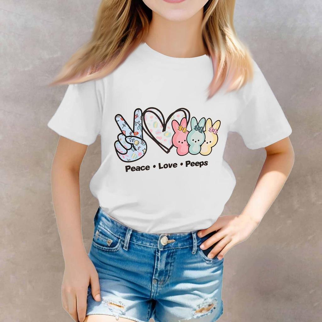 Batolecí dívčí a chlapecká trička, dětský top, chlapecké a dívčí tričko s potiskem a krátkým rukávem, 1-12 let