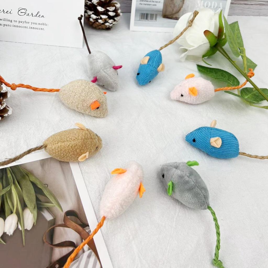 Mouse Mint Cat Plush Toy Decompression Teeth Grinding Bite Pet Teasing Toys Cat