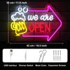We Are Open Bar Neon Beer Open Wall Dimmable Bar Light Sign for Man Cave Pub Restaurant Tavern Hotel Business Shop Decor