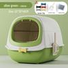 Extra Large UV-Lit Enclosed Cat Litter Box with Scoop