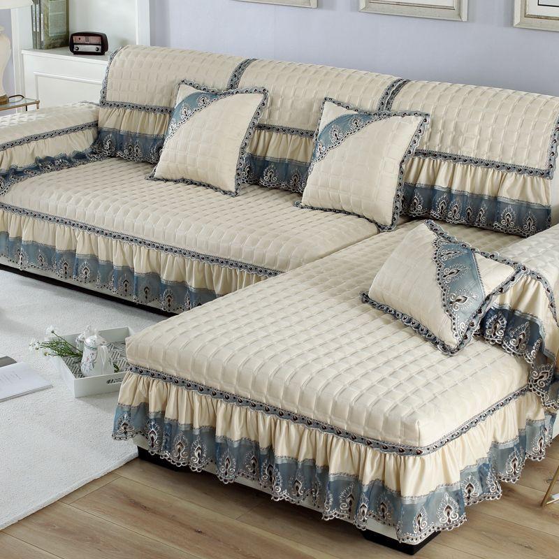 

Универсальная подушка для дивана на весь год, нескользящие подушки для сиденья, новый чехол для дивана 2025, современная европейская ткань, чехол для кожаного дивана, ткань Krith-beige 45*45cm pillow case