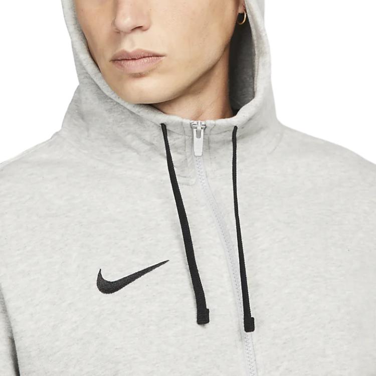 Nike Drawstring Hooded Zip-Up Long Sleeve Sweatshirt Jacket Men Outerwear Gray CW6887-063