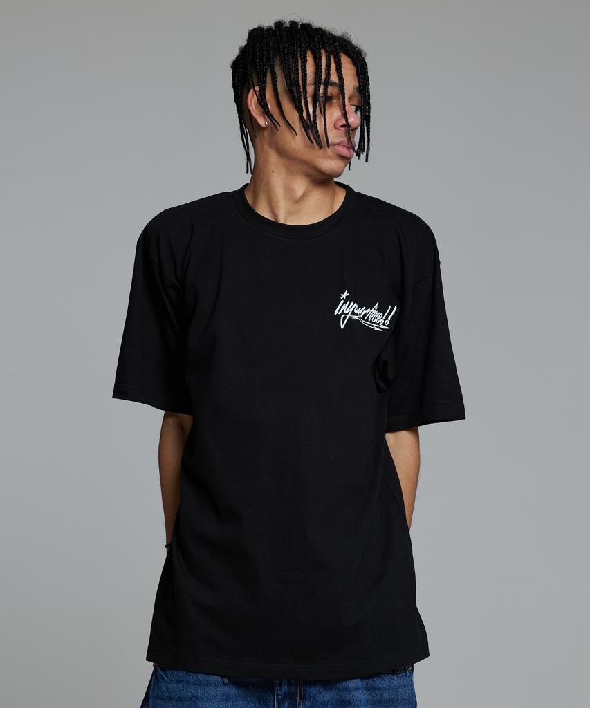 CREAM SODA LAB Basketball Lesson 1 Short Sleeve T-Shirt Black