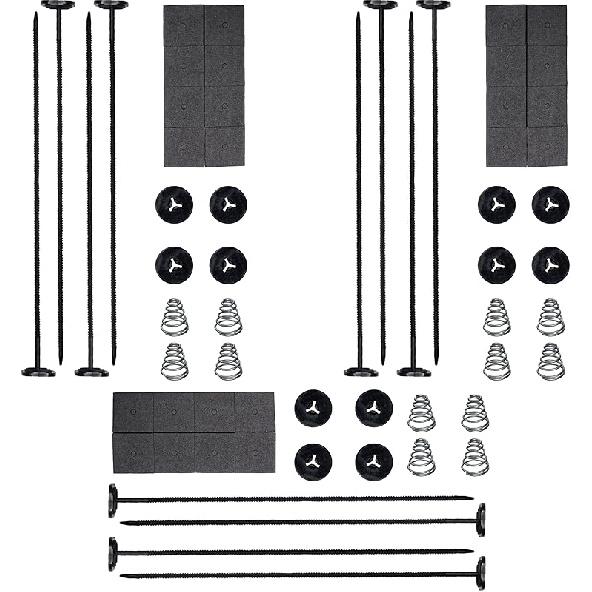 Automotive Fan Mounting Kit, Radiator Fan Zip Ties Clips Mounting Kit, Electric Mount Hold Down for Cooling Fan Transmission Cooler Radiator Fan Kit