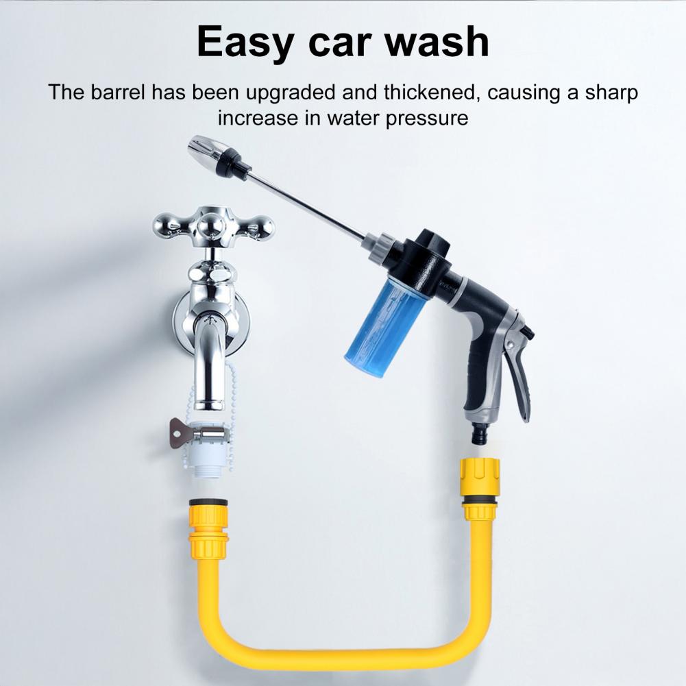 Pressure Washer for Driveway Turbo Scrubber for Garden High Pressure Washer Kit with Metal Extension Pole 5m Hose for Car