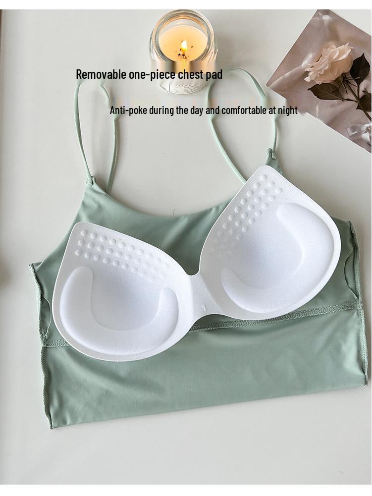 Slimming Seamless Ice Silk Camisole with Chest Pads