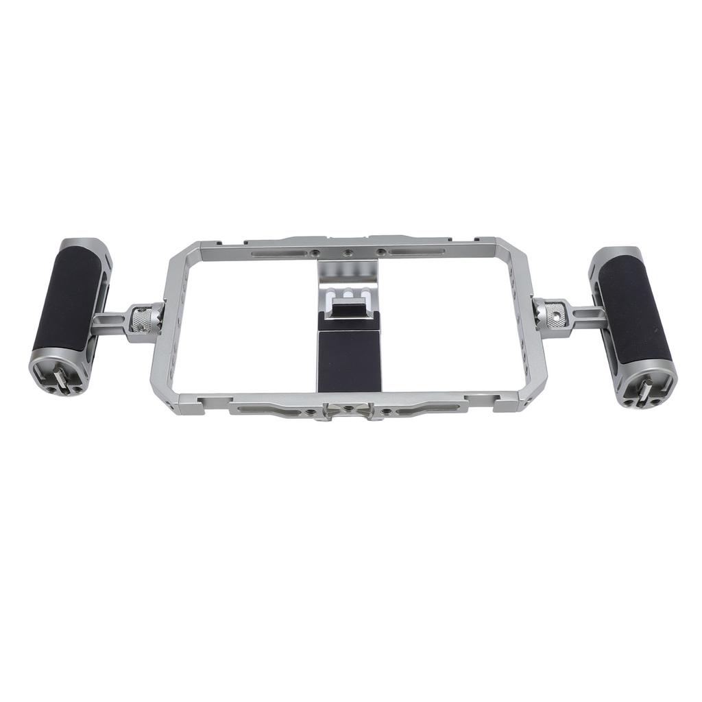 Smartphone Video Rig Kit Aluminum Alloy Anti Shake Silicone Handles Handheld Phone Cage with 14in