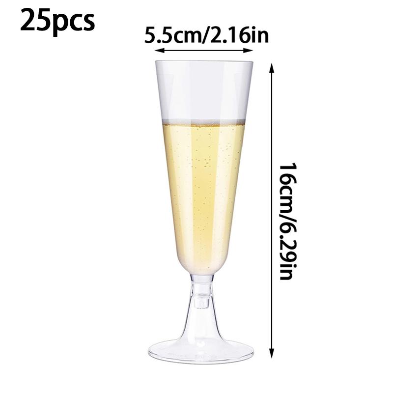 

25 шт. одноразовые коктейльные бокалы для шампанского, пластиковый стаканчик, чашка для шампанского Пномпень, 150 мл 150ML