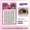 10-Row Autumn Leaf & Sunflower Faux Eyelashes - Flat, Glue-Free