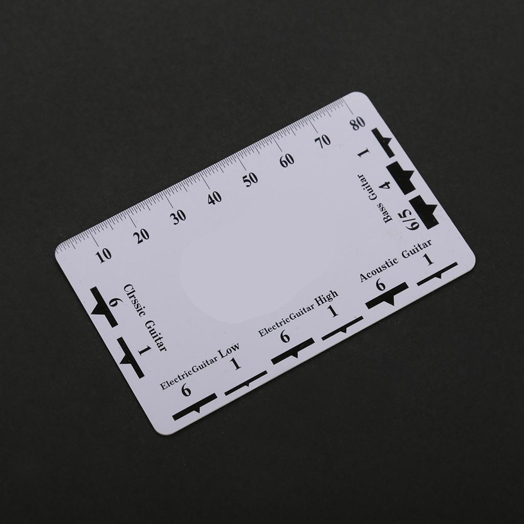 2Pcs String Action Gauge Ruler Measuring Tools for Guitar Bass Instrument Accessories
