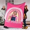 1pc Ms Rachel3 Theme Blanket - Digital Print, Polyester, Cozy for All Seasons, Perfect for Outdoor, Camping, and Travel