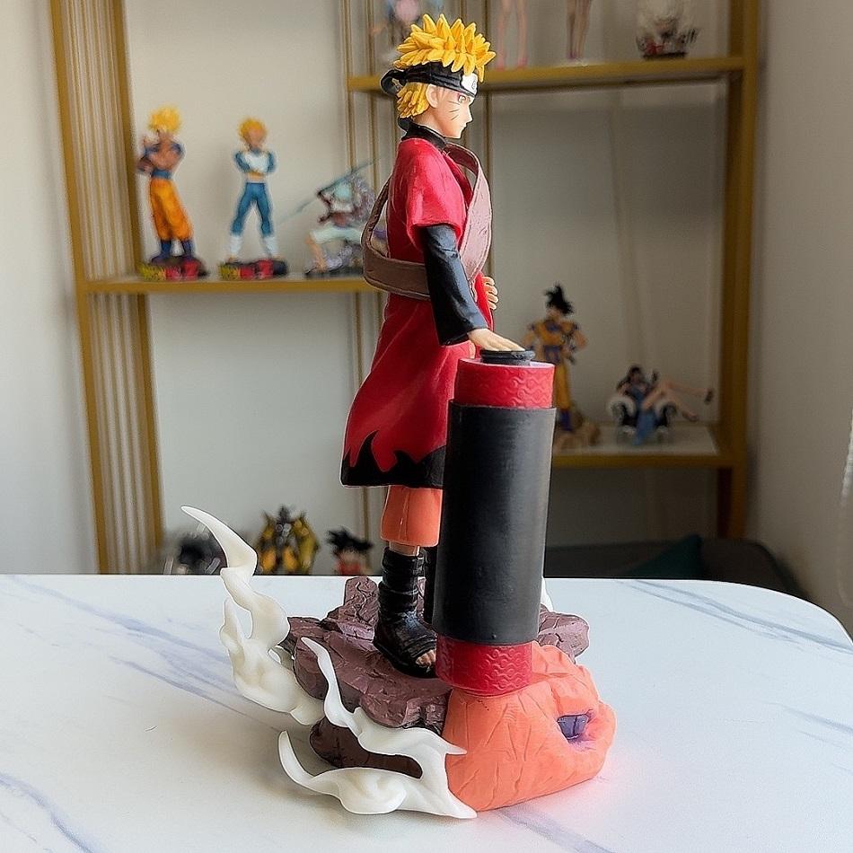 26cm Naruto Anime Figure Rikudou Sennin Mode Figurine Naruto Room Sasuke Action Figure Room Decorations PVC Collection Model Toy