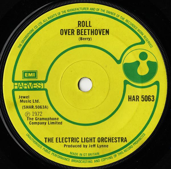 

7inch Record ELECTRIC LIGHT ORCHESTRA Roll Over Beethoven HAR5063 HARVEST 1973 UK Rock Used