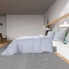 VidaXL Ensemble de housse de couette Gris 200x200 cm Coton136095