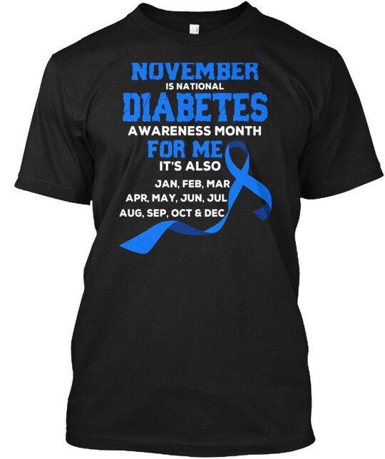 

Diabetes Awareness November Nati Is National T-Shirt Made in USA S-5XL L