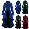 Gorgeous Women Vintage Medieval Tuxedo Gothic Tailcoat In Black Red Blue And Green