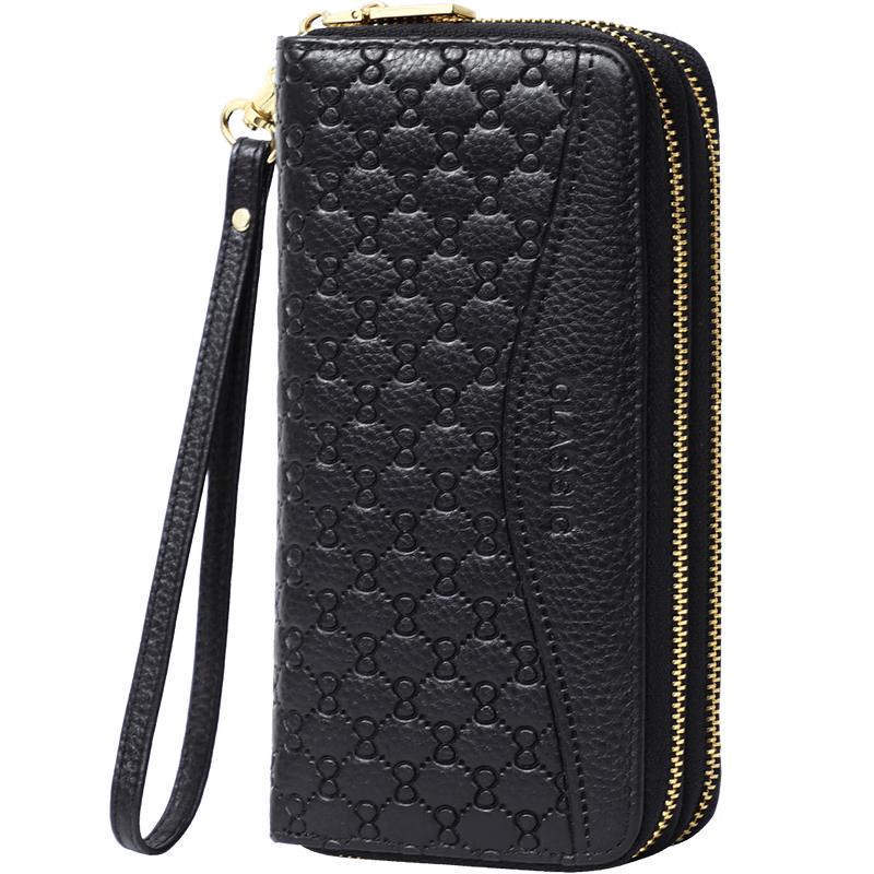 

Жіночий гаманець Viney з натуральної шкіри з довгим блискавкою