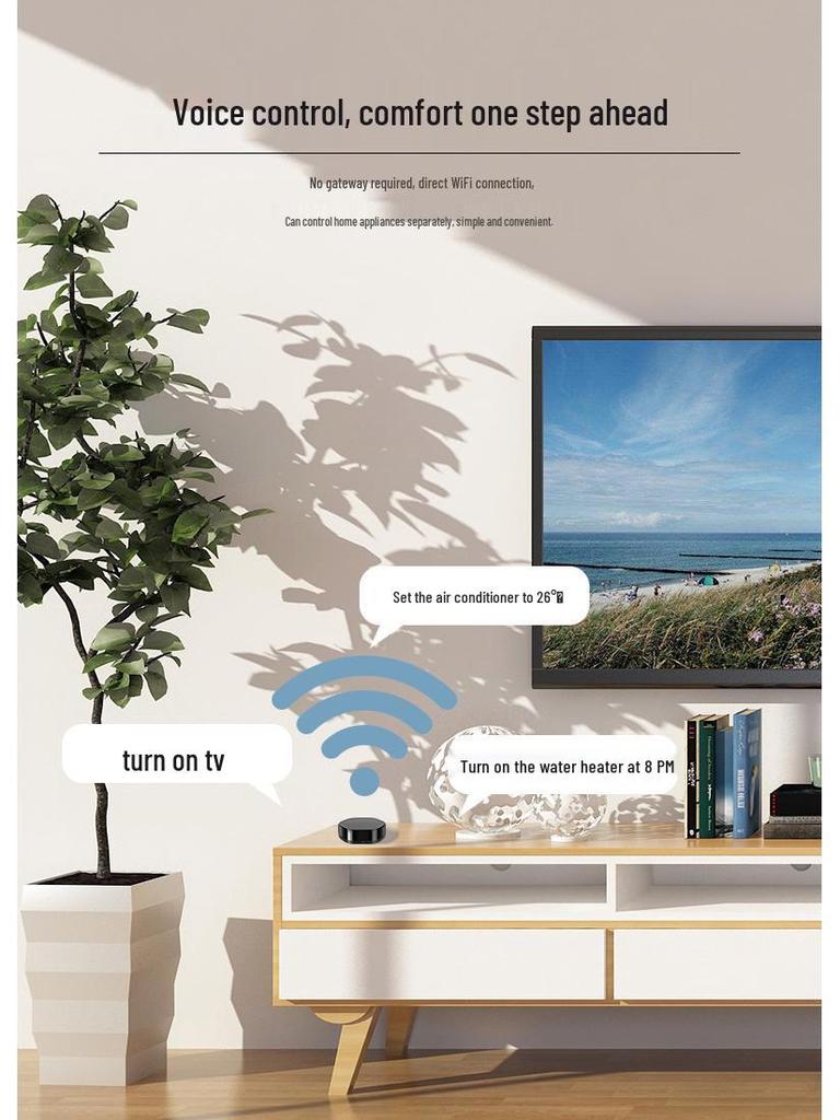 Smart Home WiFi IR Remote Control with Mobile App - Compatible with Alexa & Google Assistant