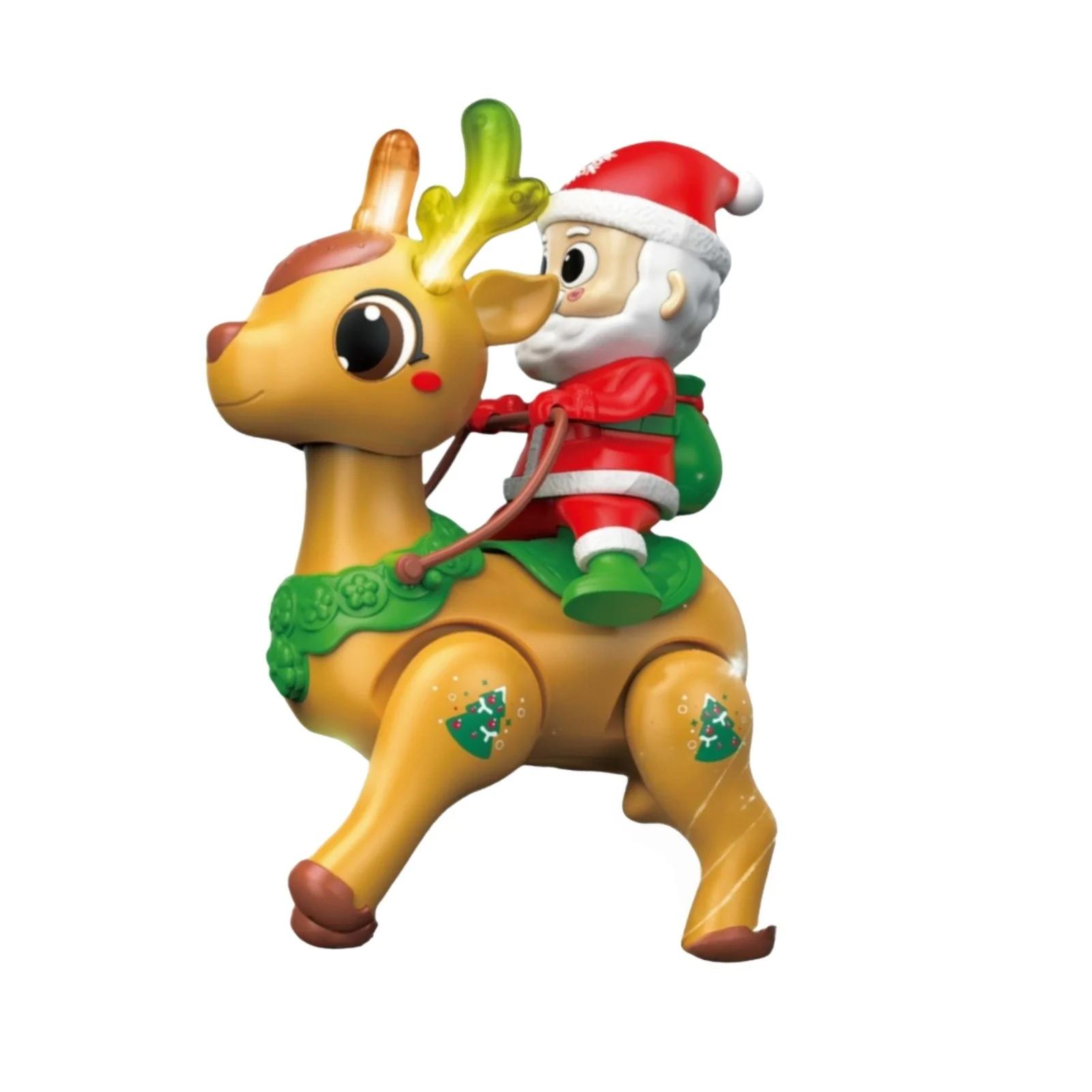 

Electric Santa And T-oys,Singing And Dancing Santa Doll Elk Walking T-oy Christmas Gift,Christmas Decor With Music And Lights,Gift Christmas Birthday One Size