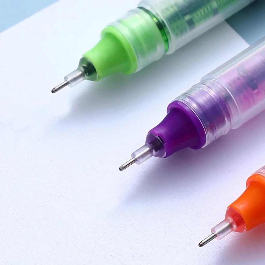12Pcs Color Gel Pens. Quick Drying Large Capacity, 0.5mm, Suitable for Students, Note-taking, Marking, Drawing, Bookkeeping.