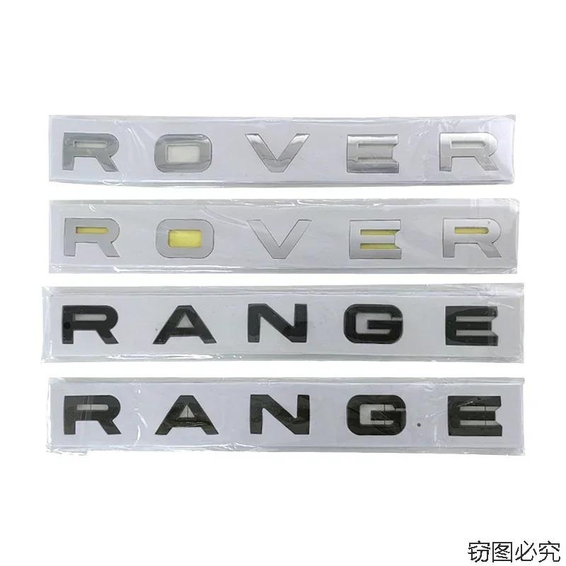 Front Hood Sticker Abs Car Trunk Letters Badge for Land Rover Range Rover Emblem Evoque Vogue Velar SV L405 L322 2 Q3 4 Sport