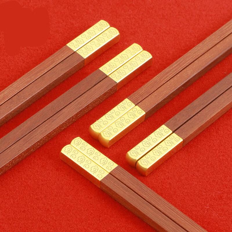 Leiqi Luxury Solid Wood Chopstick & Rest Set