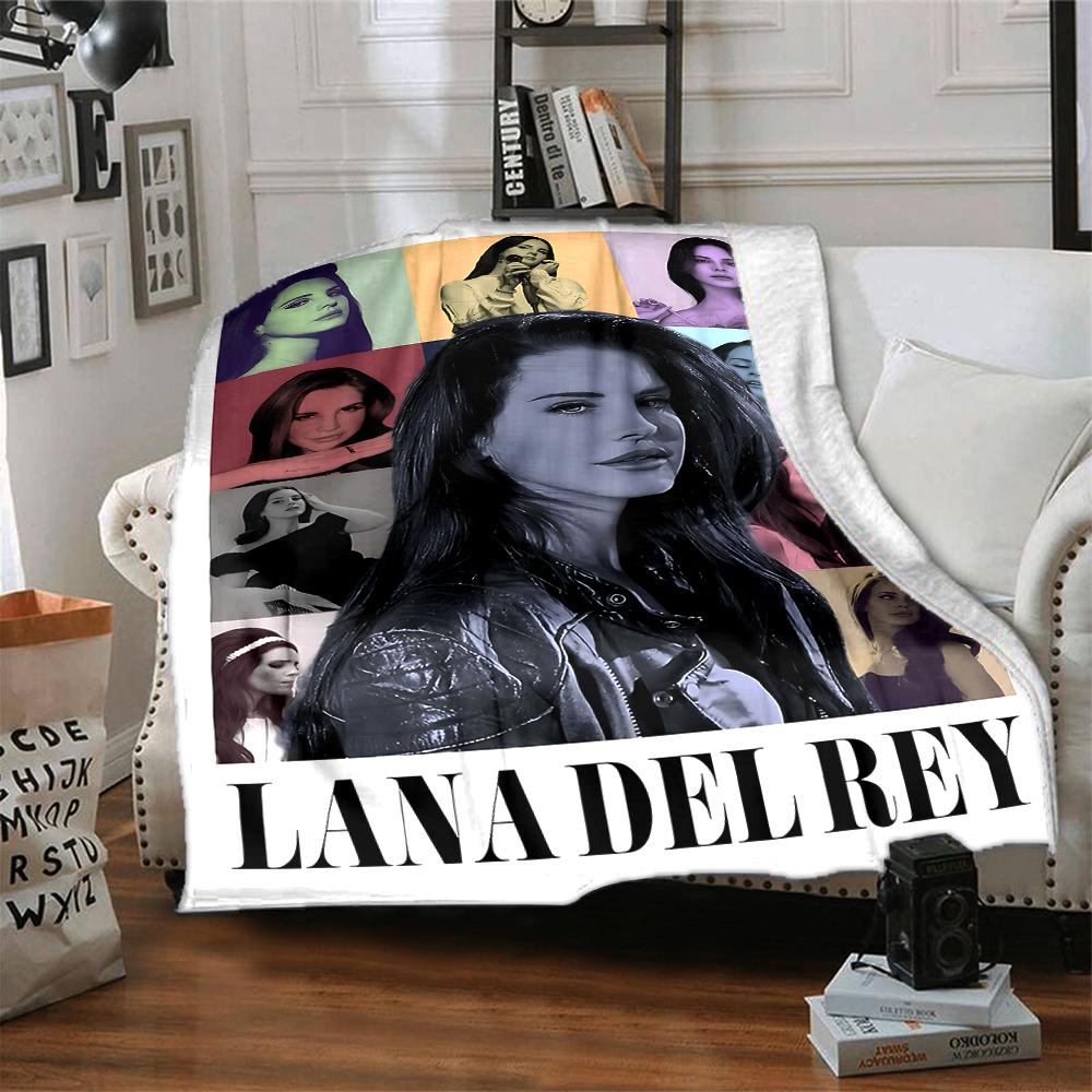 Lana Del Rey Pop Star Blanket Soft Throw Blanket For Home Bedroom Bed Sofa Travel Office Solid Christmas Blanket