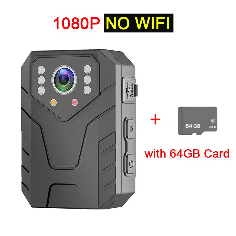4K HD Handheld Site Enforcement Recorder Body Worn Camera Loop Recording Night Vision Waterproof with Clip for Law Enforcement