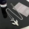 New Whale Animal Woman Necklace Chain Long Men Necklaces Jewelry Pendant Silver Color Classic European Stainless Steel Collares