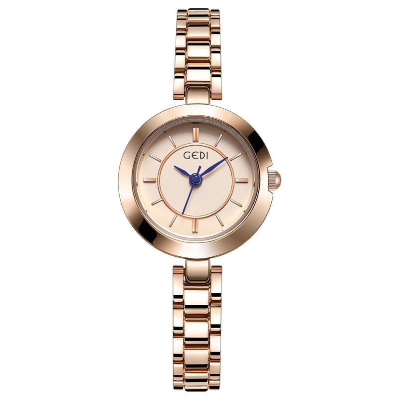 Niche Light Luxury Quartz Bracelet Watch Women'S Small Simple Waterproof Alloy Watch