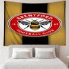 1PC Brentford Football Club Crest Printed Tapestry Room Decoration Wall Hanging for Living Room Bedroom, dormitory, Birthday and Christmas gifts