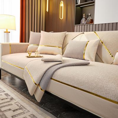 Sofa Cushion Four Seasons Universal Light Luxury and Simplicity Modern Non-Slip Sofa Cover Towel Cover Towel Chenille Thickened Universal