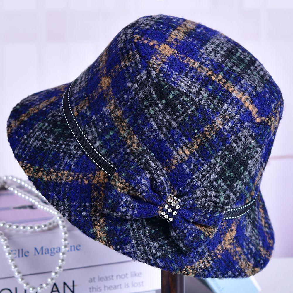 Classic Wool Beret For Middleaged Women With Warmth And Windproof Features For Autumn And Winter Wear