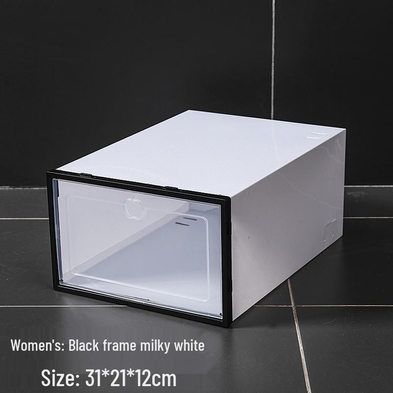 Transparent Flip-Top Shoe Storage Box | Plastic Shoe Rack Organizer