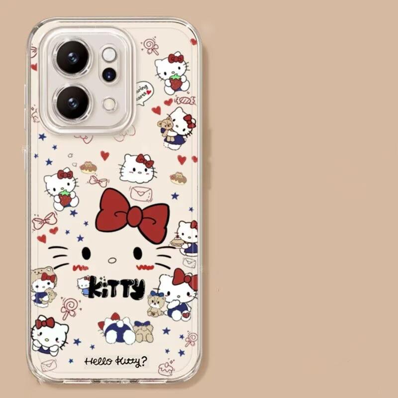 Hello Kitty Transparent Casing For Motorola Moto G60 G73 G53 G72 G52 G71 G22 G30 Edge 40 Pro G32 G30S 5G Cartoon Thin Phone Case