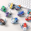 Rebound Small Aircraft Children Cartoon Mini Alloy Taxiing Passenger Plane Toys Model Inertial For Metal Sheet Metal Airplanes